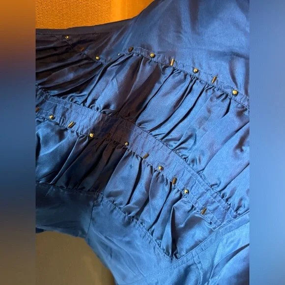 EVR vintage 100% silk 2 piece outfit size Large - Picture 3 of 12